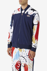 FILA FILA X The Museum Printed Track Jacket 410 PEACOAT / WHITE / RED | Men Sweaters &amp; Outerwear