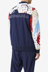 FILA FILA X The Museum Printed Track Jacket 410 PEACOAT / WHITE / RED | Men Sweaters &amp; Outerwear