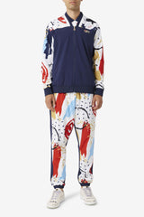 FILA FILA X The Museum Printed Track Pant 410 PEACOAT / WHITE / RED | Men Pants &amp; Shorts