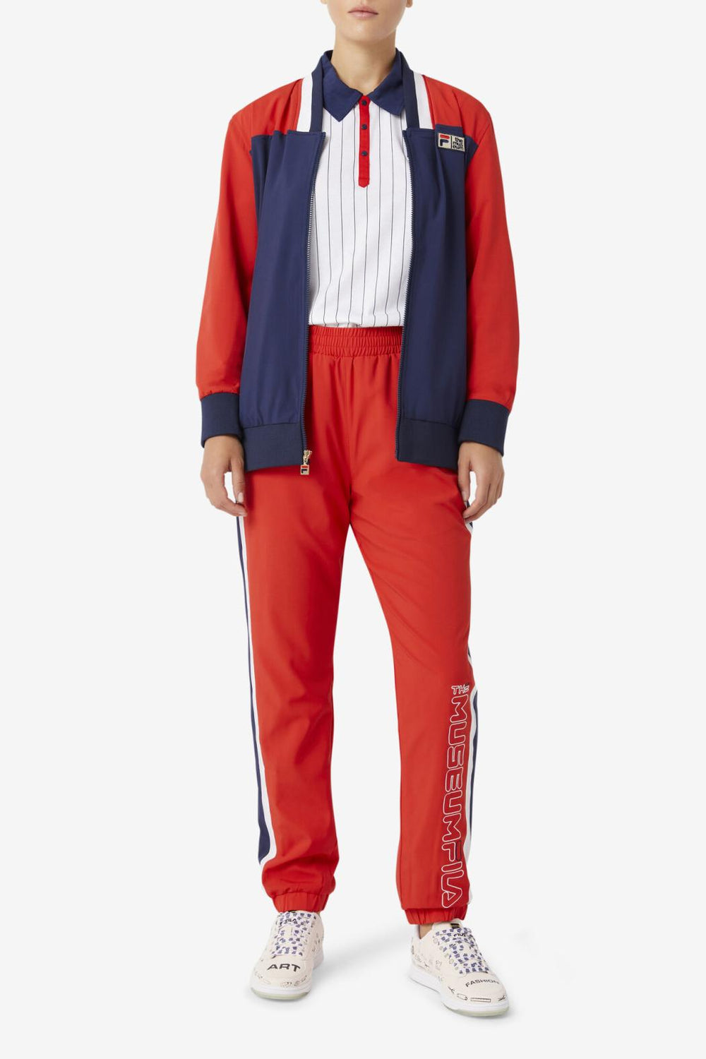 FILA FILA X The Museum Track Jacket 410 PEACOAT / RED / WHITE | Men Sweaters &amp; Outerwear