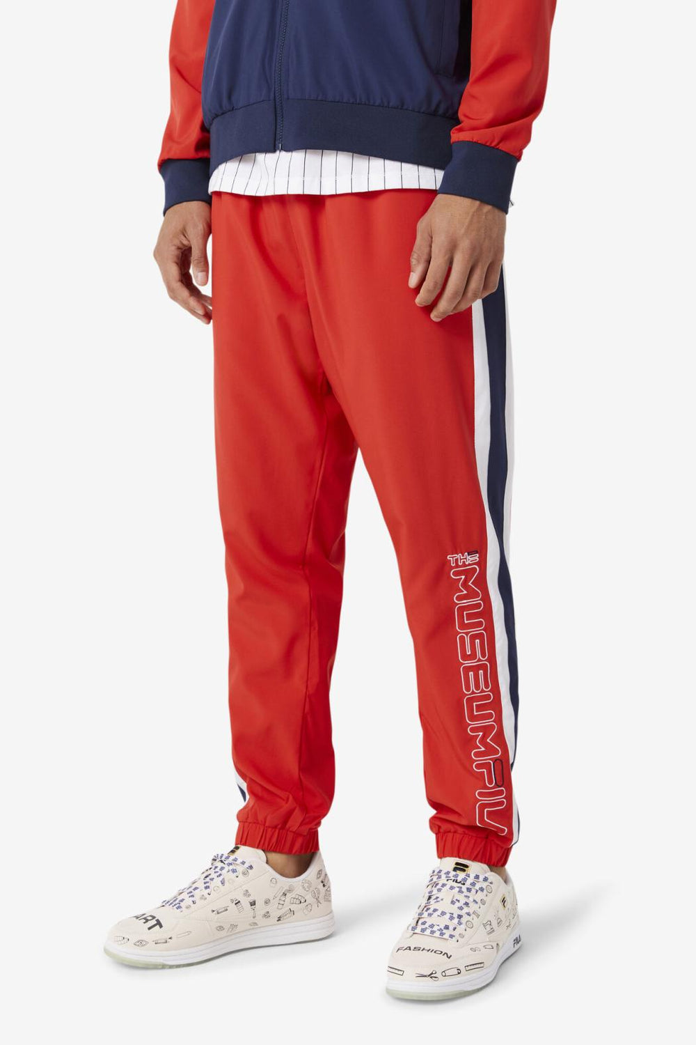FILA FILA X The Museum Track Pant 622 RED / PEACOAT / WHITE | Men Pants &amp; Shorts
