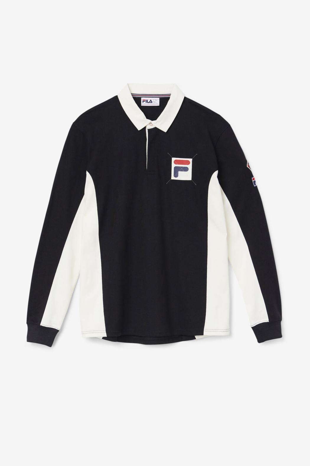 FILA Filmore Rugby 001 BLACK / EGRET | Men Polo &amp; Rugby Shirts