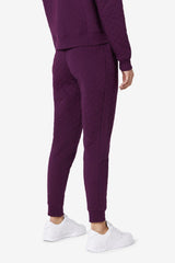 FILA Finley High Rise Quilted Jogger 522 PICKLED BEET / CROCUS PETAL | Women Shorts &amp; Pants