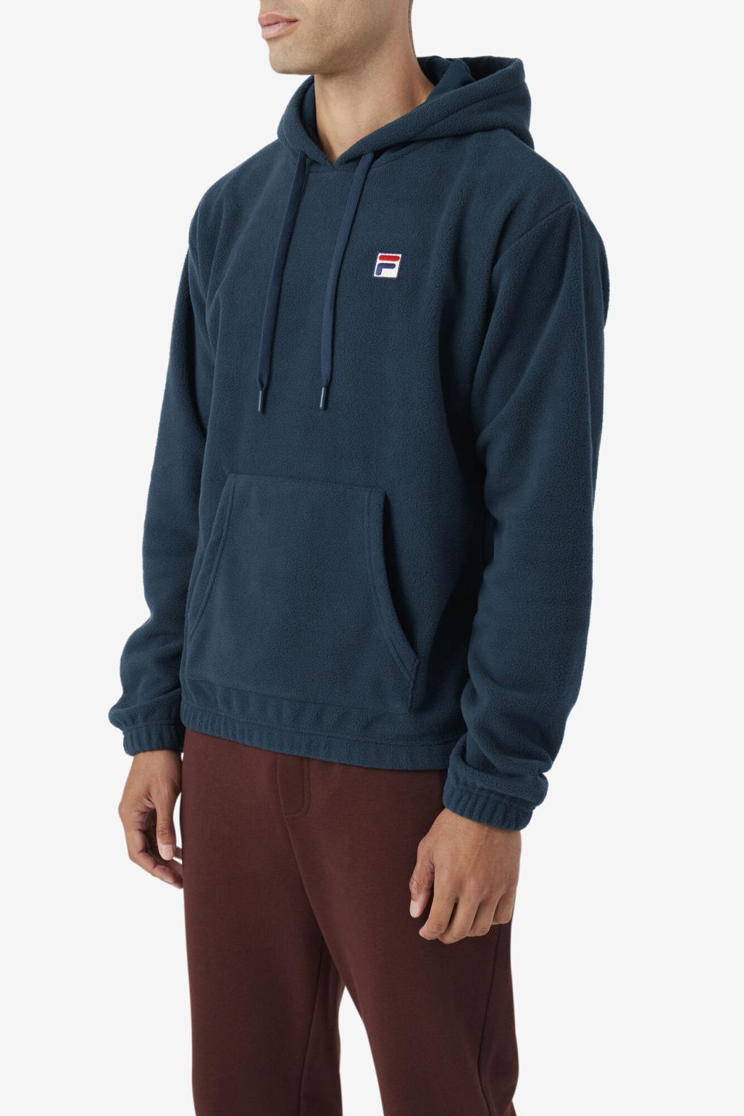 FILA Finn Fleece Hoodie 292 DARK TEAL | Men Sweatshirts &amp; Hoodies