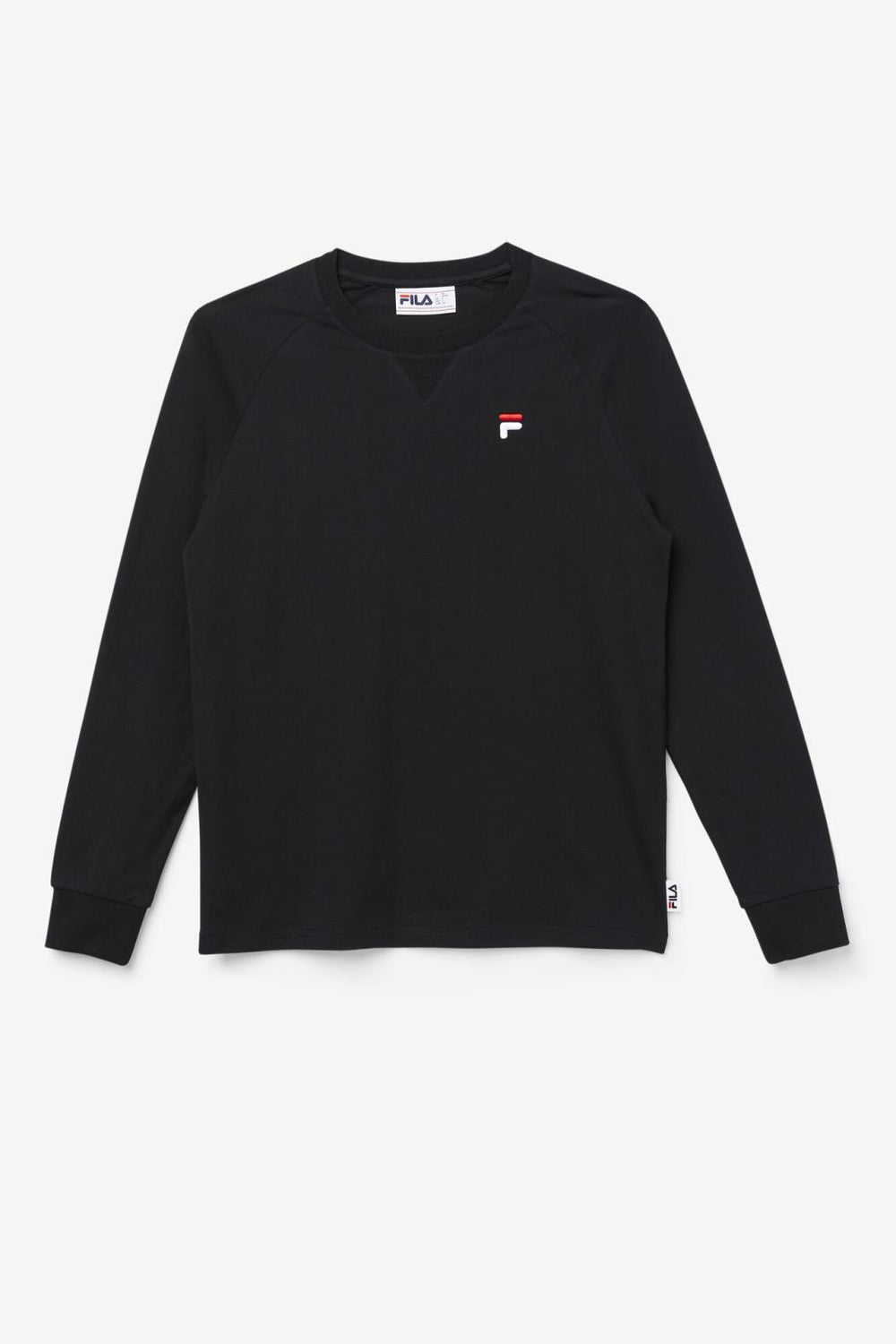 FILA Flynn Long Sleeve Tee 001 BLACK | Men Tops