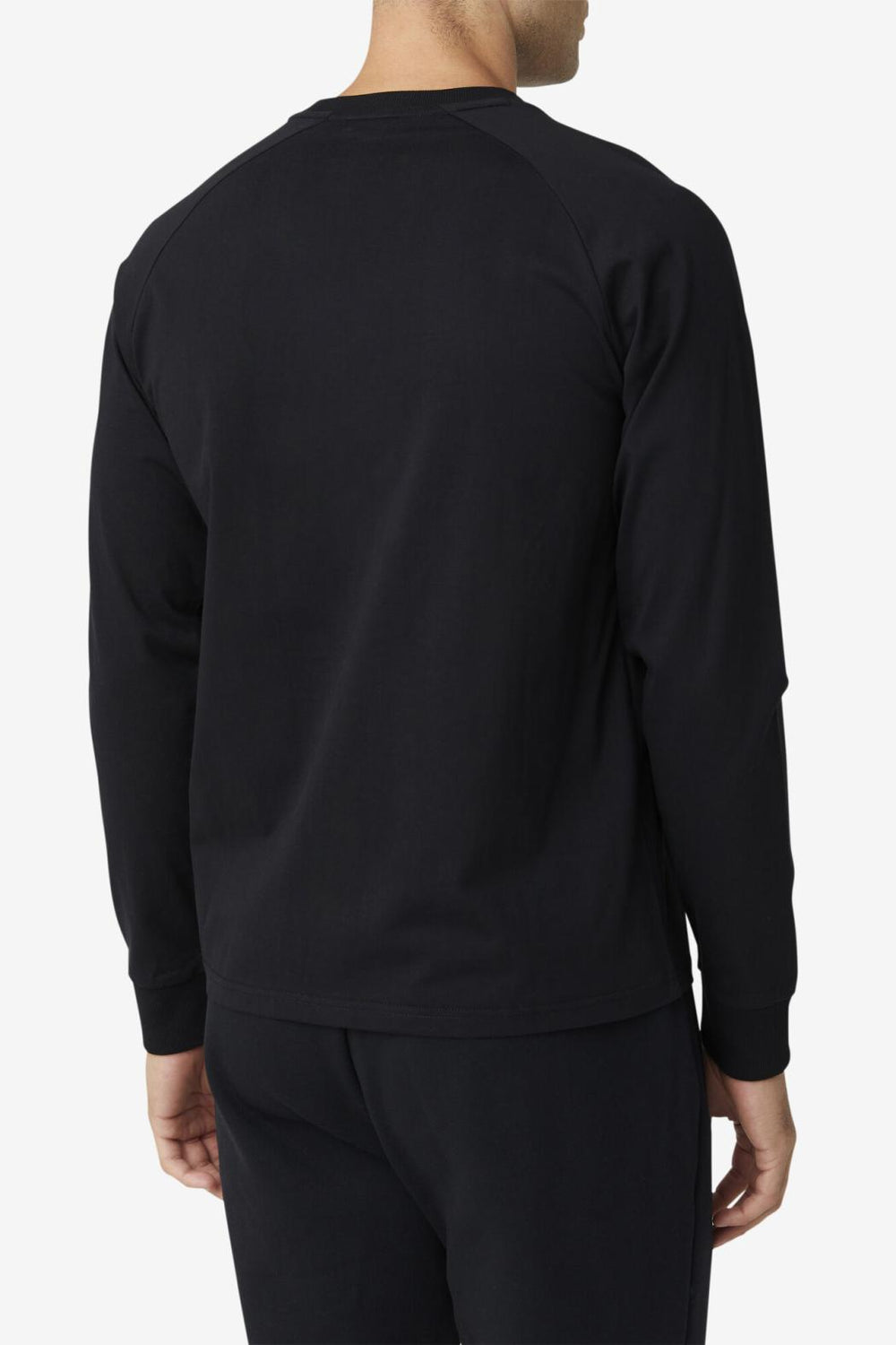 FILA Flynn Long Sleeve Tee 001 BLACK | Men Tops