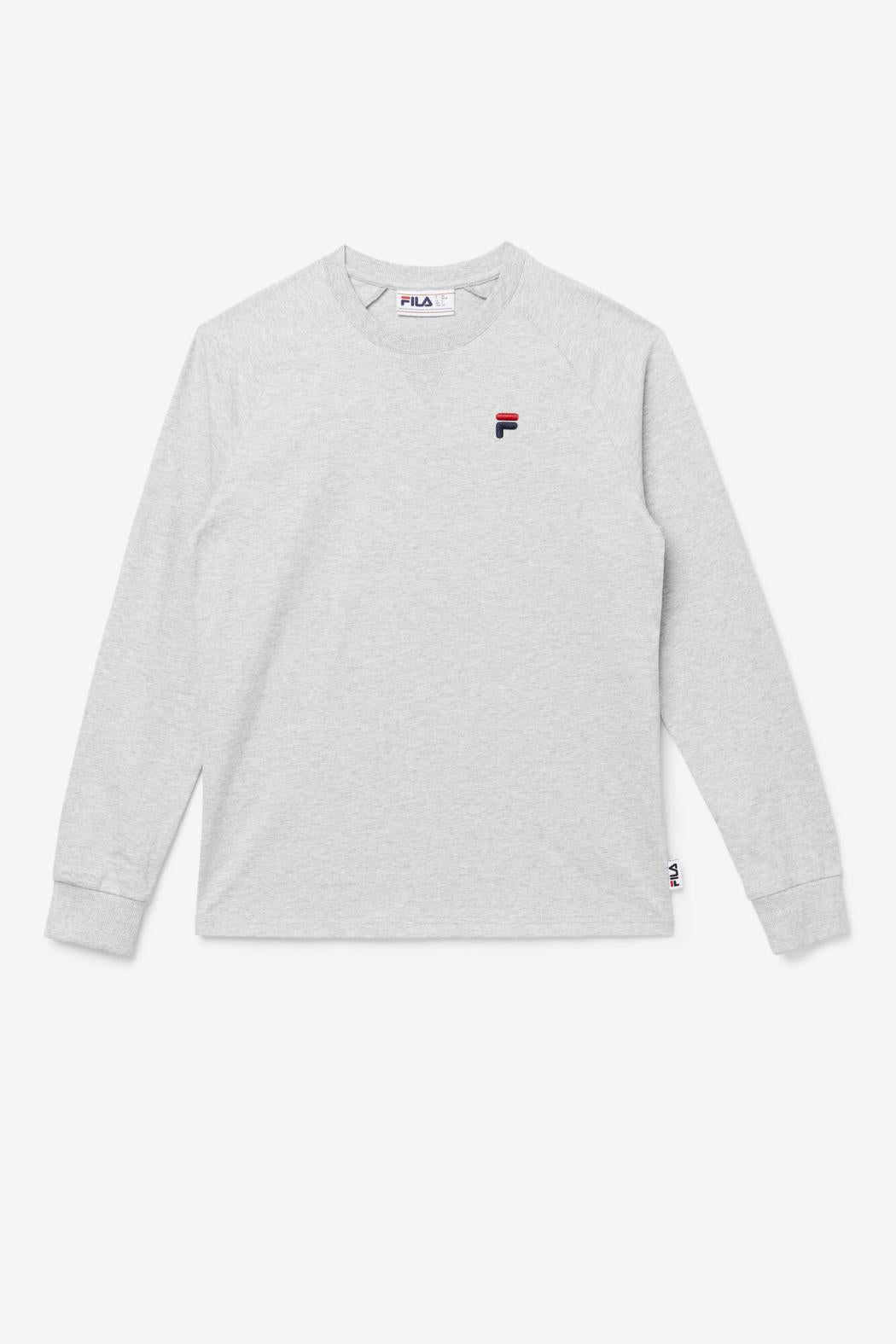 FILA Flynn Long Sleeve Tee 289 LIGHT GREY | Men Tops