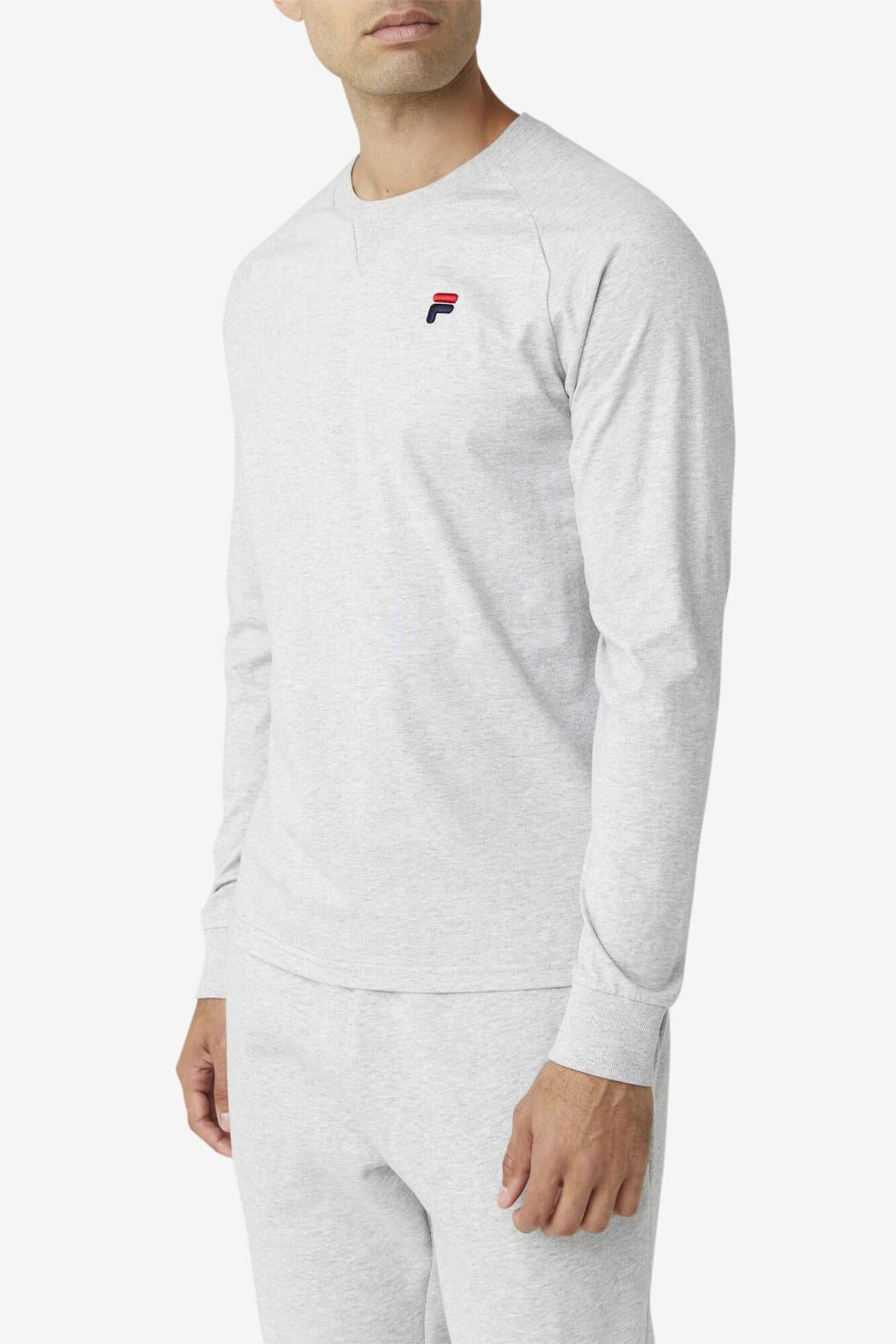 FILA Flynn Long Sleeve Tee 289 LIGHT GREY | Men Tops