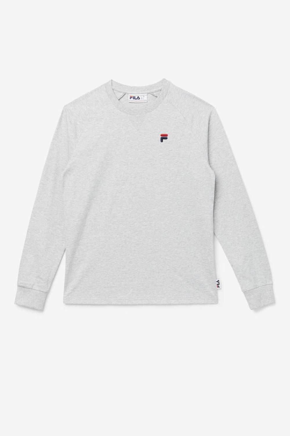 FILA Flynn Long Sleeve Tee 289 LIGHT GREY | Men Tops