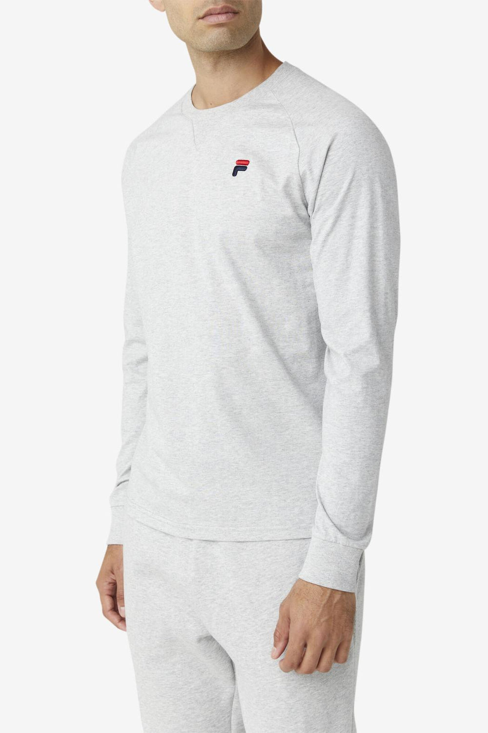 FILA Flynn Long Sleeve Tee 289 LIGHT GREY | Men Tops