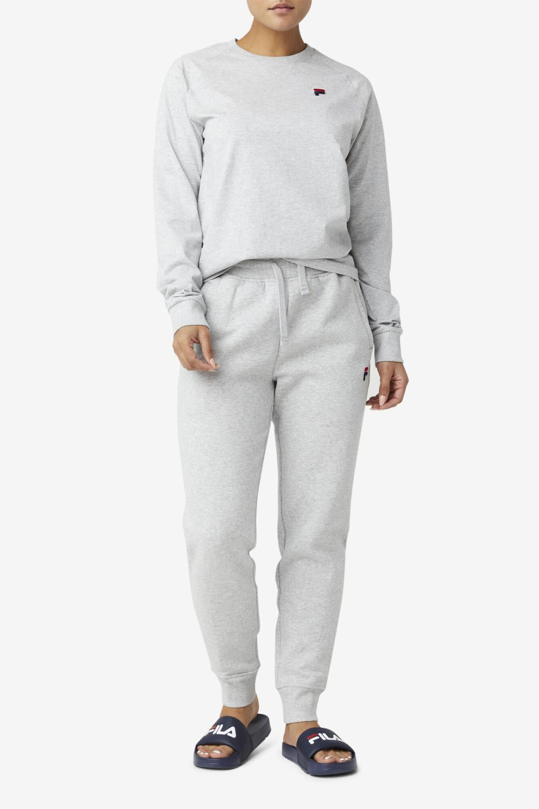 FILA Flynn Long Sleeve Tee 289 LIGHT GREY | Men Tops