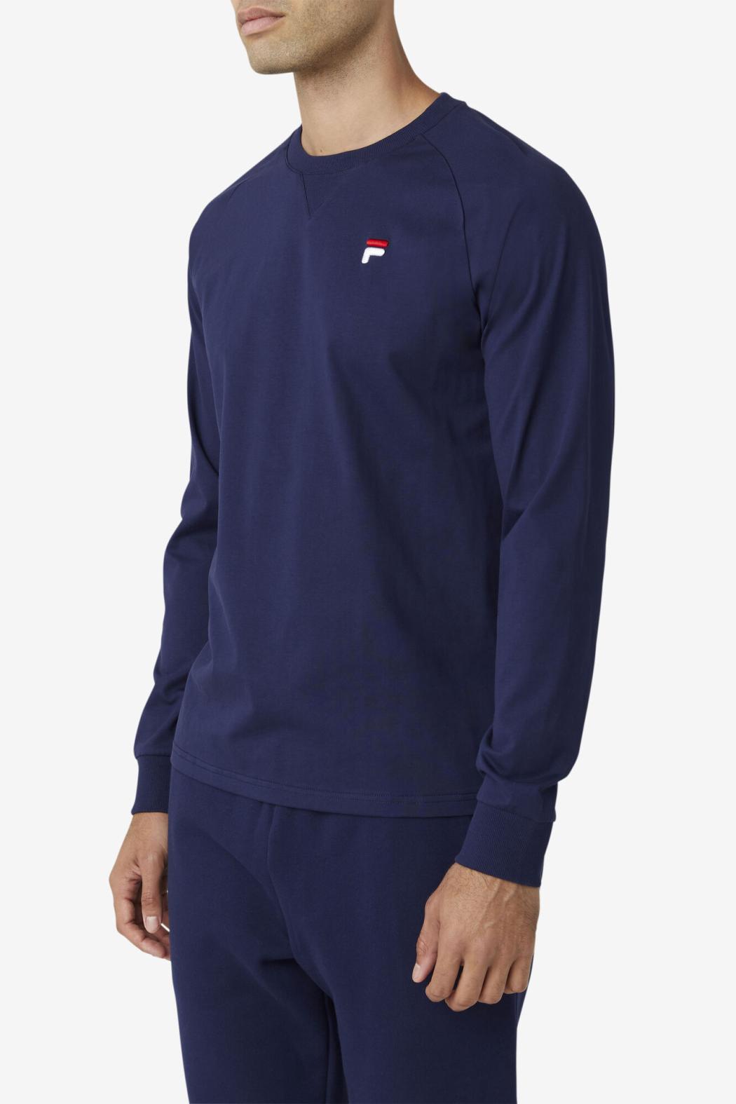 FILA Flynn Long Sleeve Tee 410 PEACOAT | Men Tops