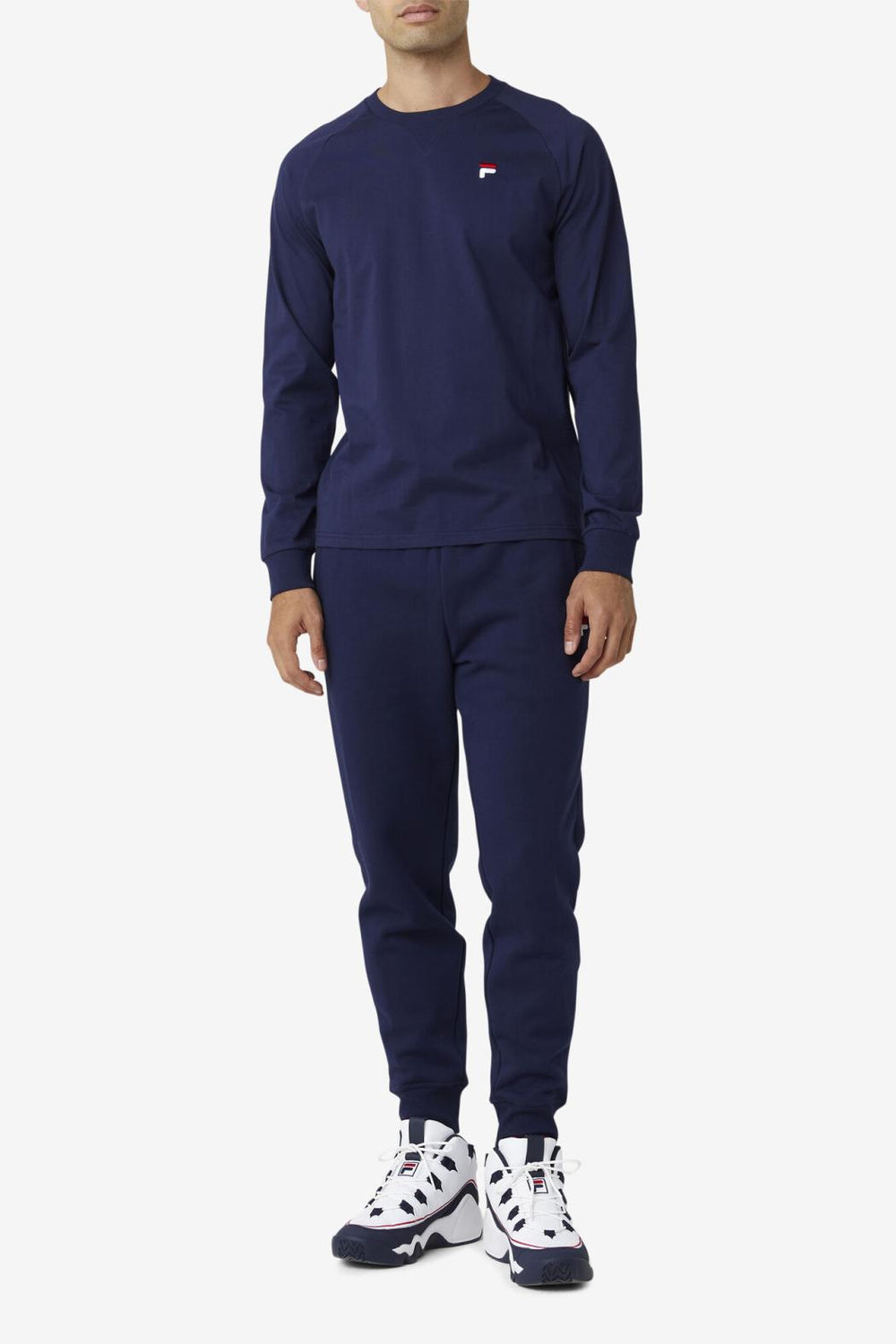 FILA Flynn Long Sleeve Tee 410 PEACOAT | Men Tops