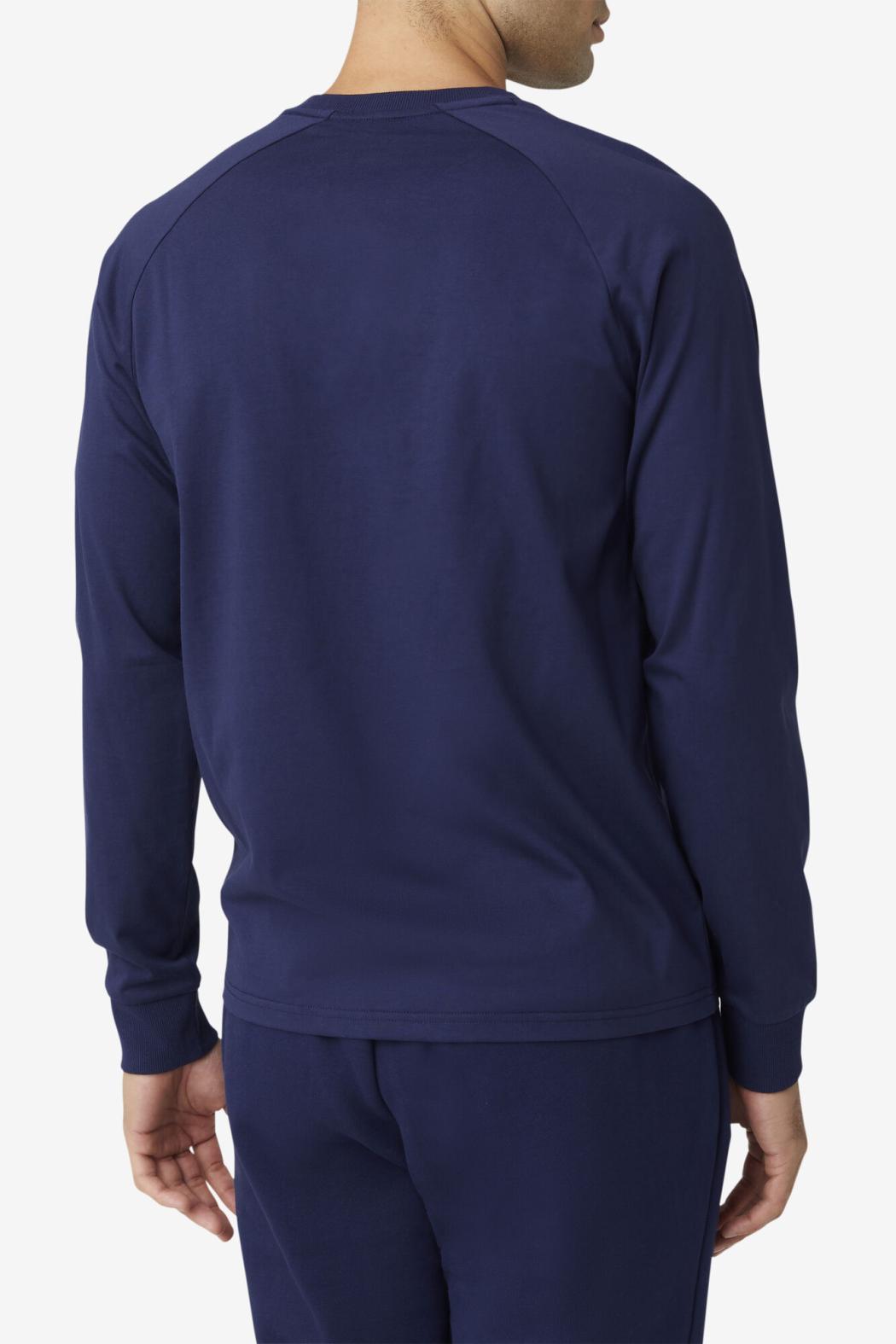 FILA Flynn Long Sleeve Tee 410 PEACOAT | Men Tops