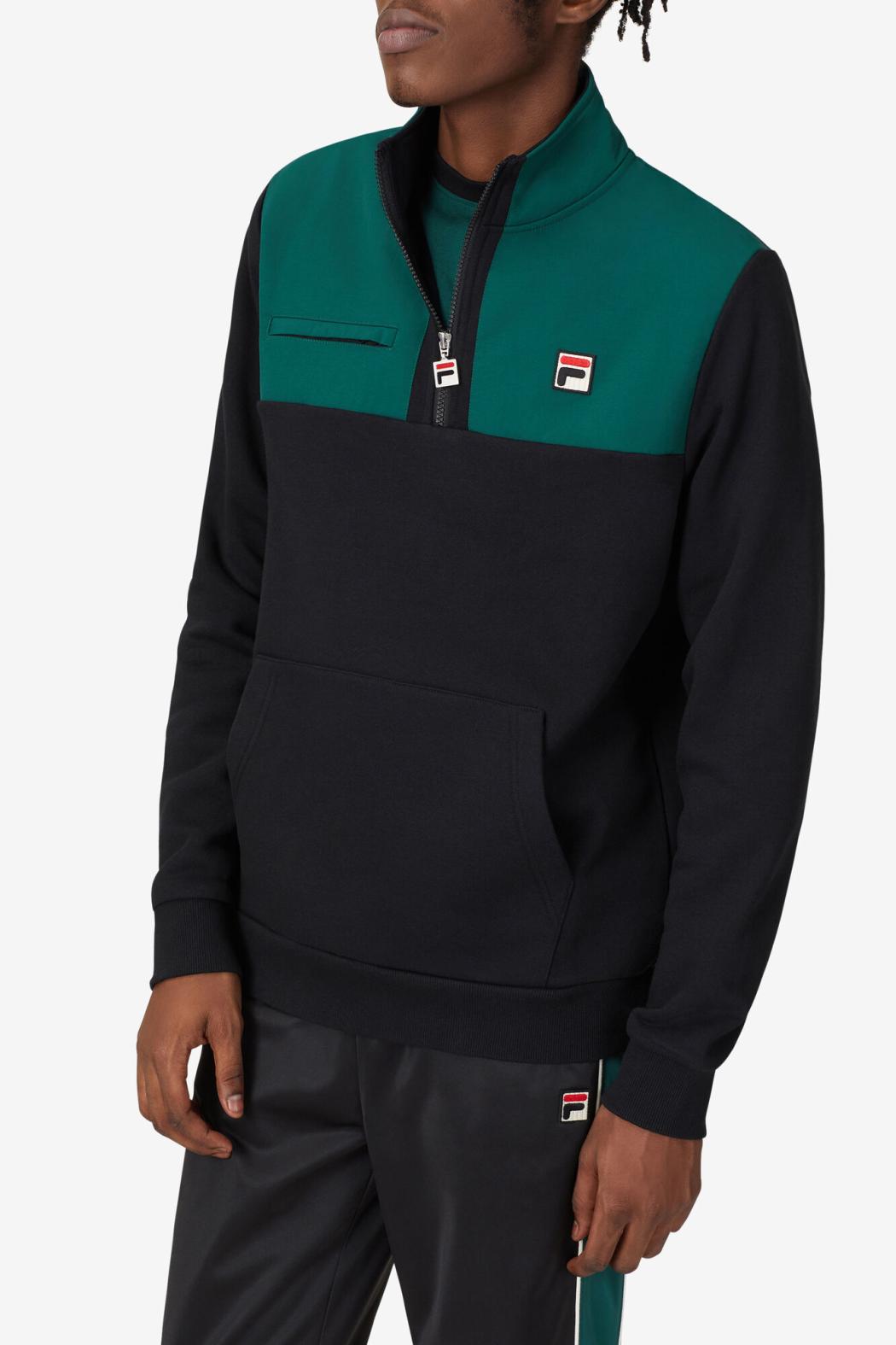 FILA Francisco Fleece Jacket 001 BLACK / JUNE BUG / GOLDEN GLOW | Men Sweaters &amp; Outerwear