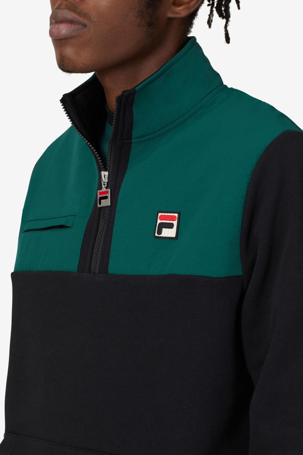 FILA Francisco Fleece Jacket 001 BLACK / JUNE BUG / GOLDEN GLOW | Men Sweaters &amp; Outerwear