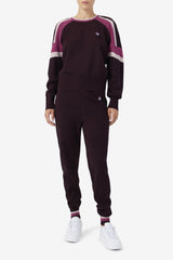 FILA Frankie Knit Crew 894 GRAPE WINE / BATON ROUGE / POTPOURRI | Women Sweatshirts &amp; Hoodies