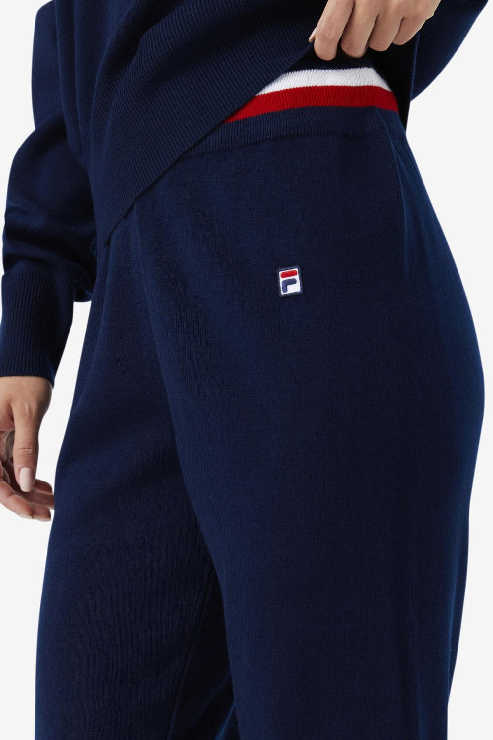 FILA Frankie Knit Pant 410 FILA NAVY / FILA RED / WHITE | Women Shorts &amp; Pants