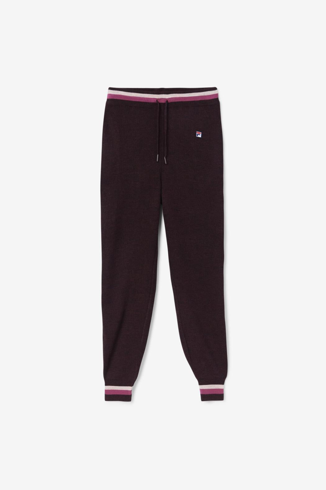 FILA Frankie Knit Pant 894 GRAPE WINE / BATON ROUGE / POTPOURRI | Women Shorts &amp; Pants