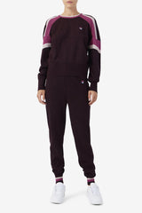 FILA Frankie Knit Pant 894 GRAPE WINE / BATON ROUGE / POTPOURRI | Women Shorts &amp; Pants