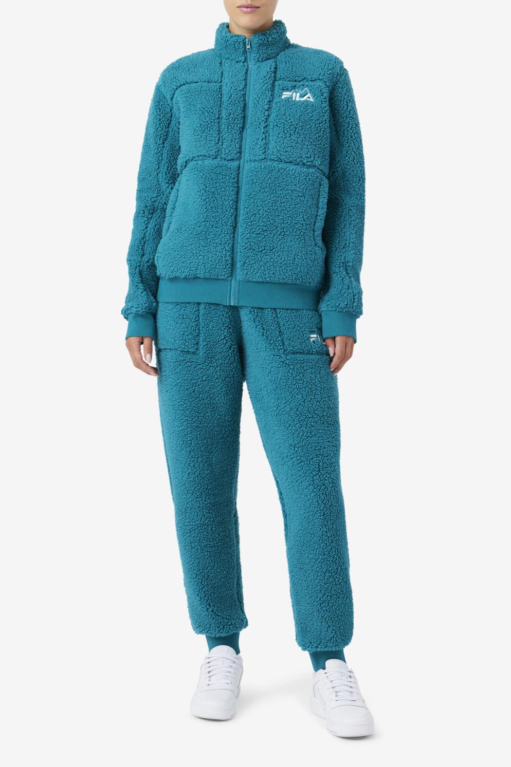 FILA Freyja Sherpa Jacket 328 DEEP LAKE | Women Jackets &amp; Outerwear