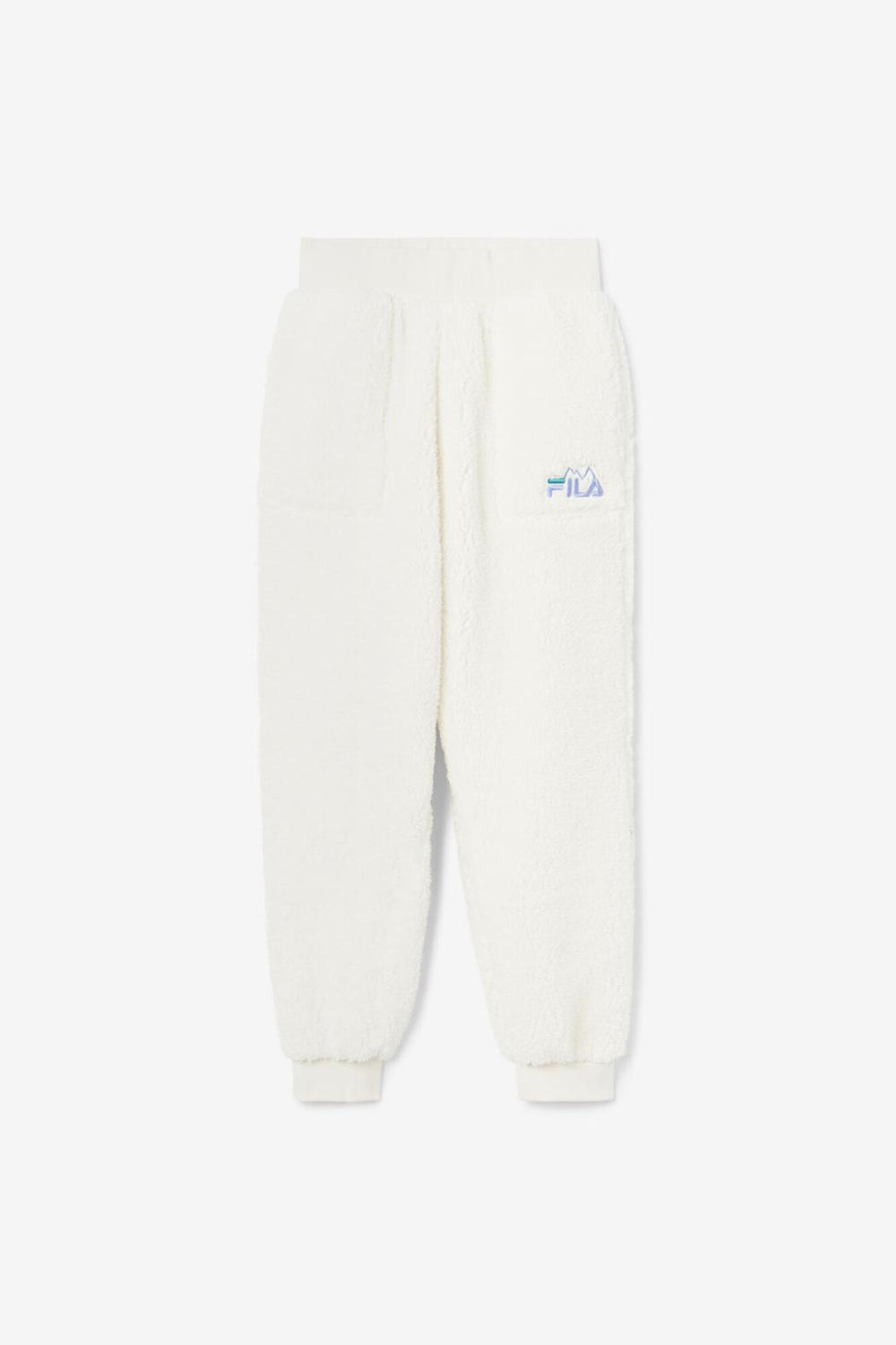 FILA Freyja Sherpa Jogger 172 EGRET / JACARANDA / DEEP LAKE | Women Shorts &amp; Pants