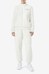 FILA Freyja Sherpa Jogger 172 EGRET / JACARANDA / DEEP LAKE | Women Shorts &amp; Pants