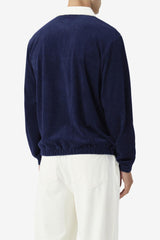 FILA Gerard Velour Jacket 410 FILA NAVY / EGRET / FILA RED | Men Sweatsuits &amp; Tracksuits