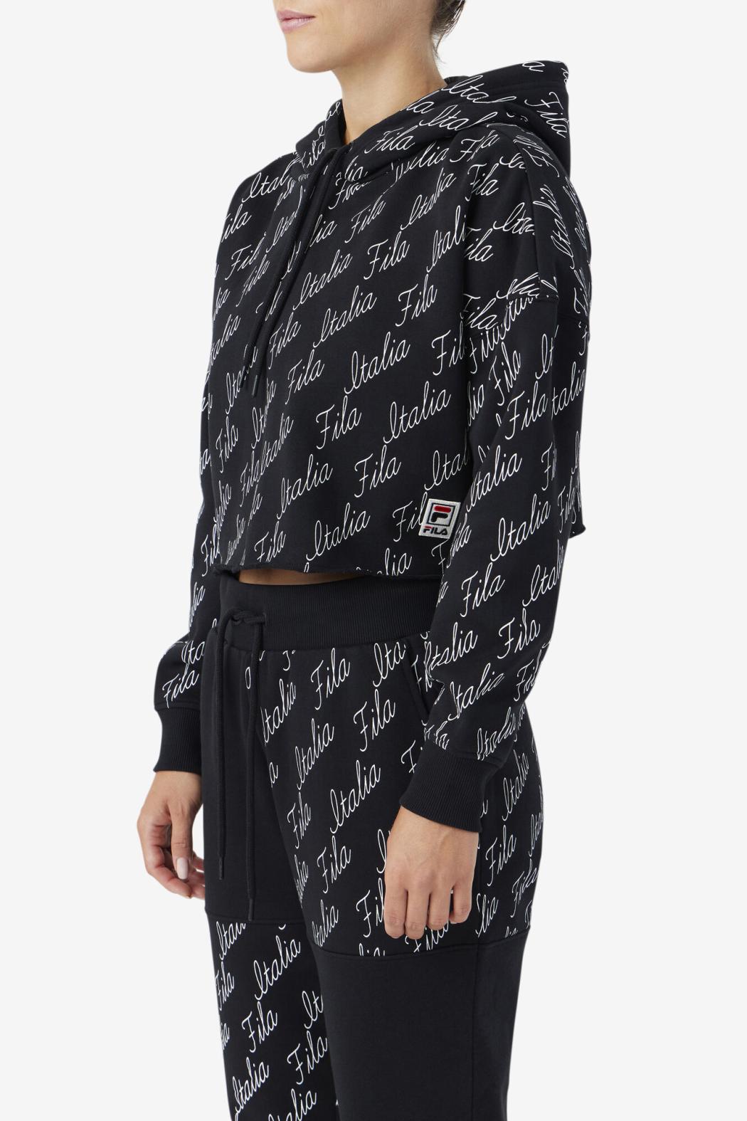 FILA Gianna Hoodie 001 BLACK / GARDENIA | Women Sweatsuits &amp; Tracksuits