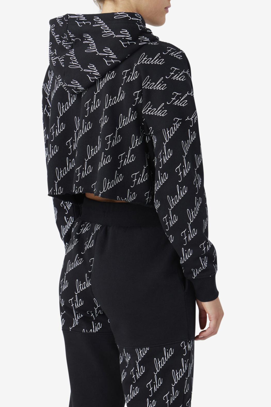 FILA Gianna Hoodie 001 BLACK / GARDENIA | Women Sweatsuits &amp; Tracksuits