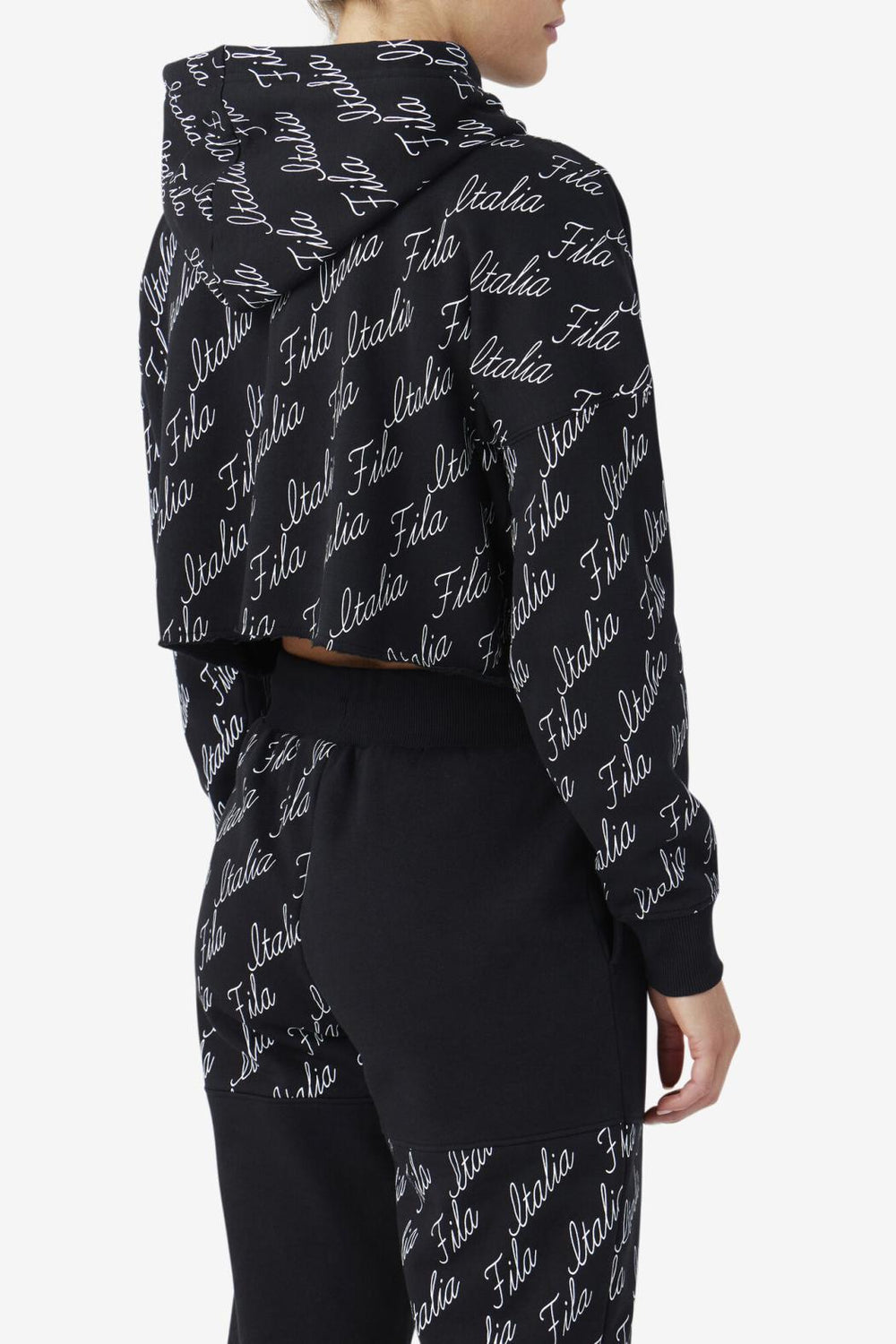 FILA Gianna Hoodie 001 BLACK / GARDENIA | Women Sweatsuits &amp; Tracksuits