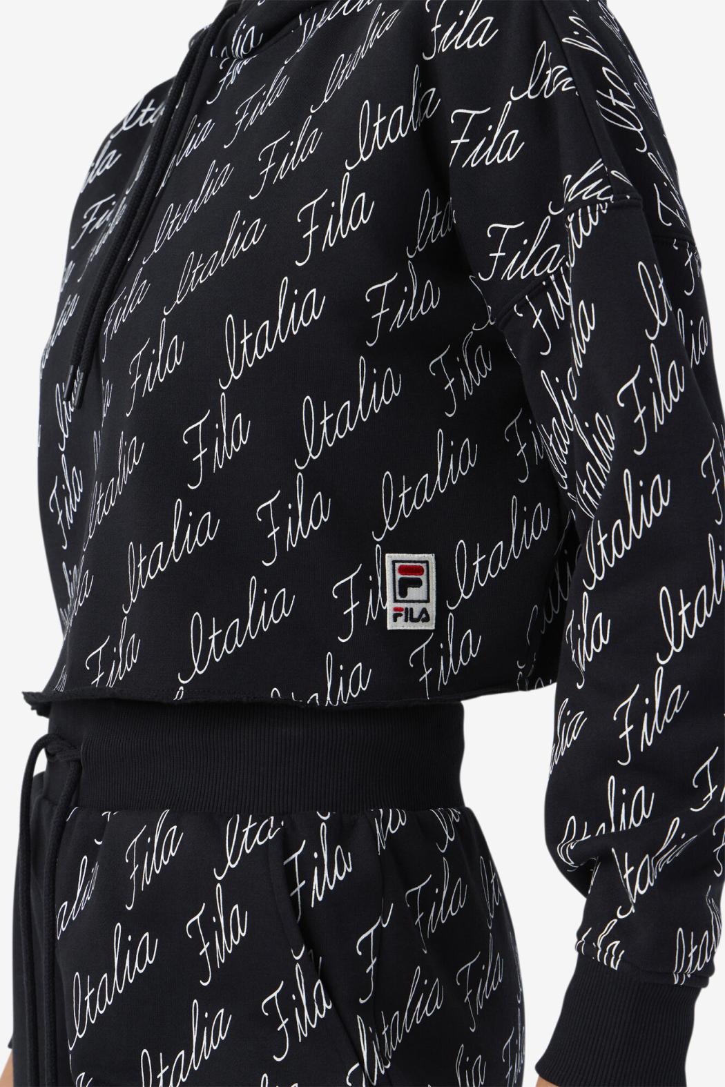 FILA Gianna Hoodie 001 BLACK / GARDENIA | Women Sweatsuits &amp; Tracksuits