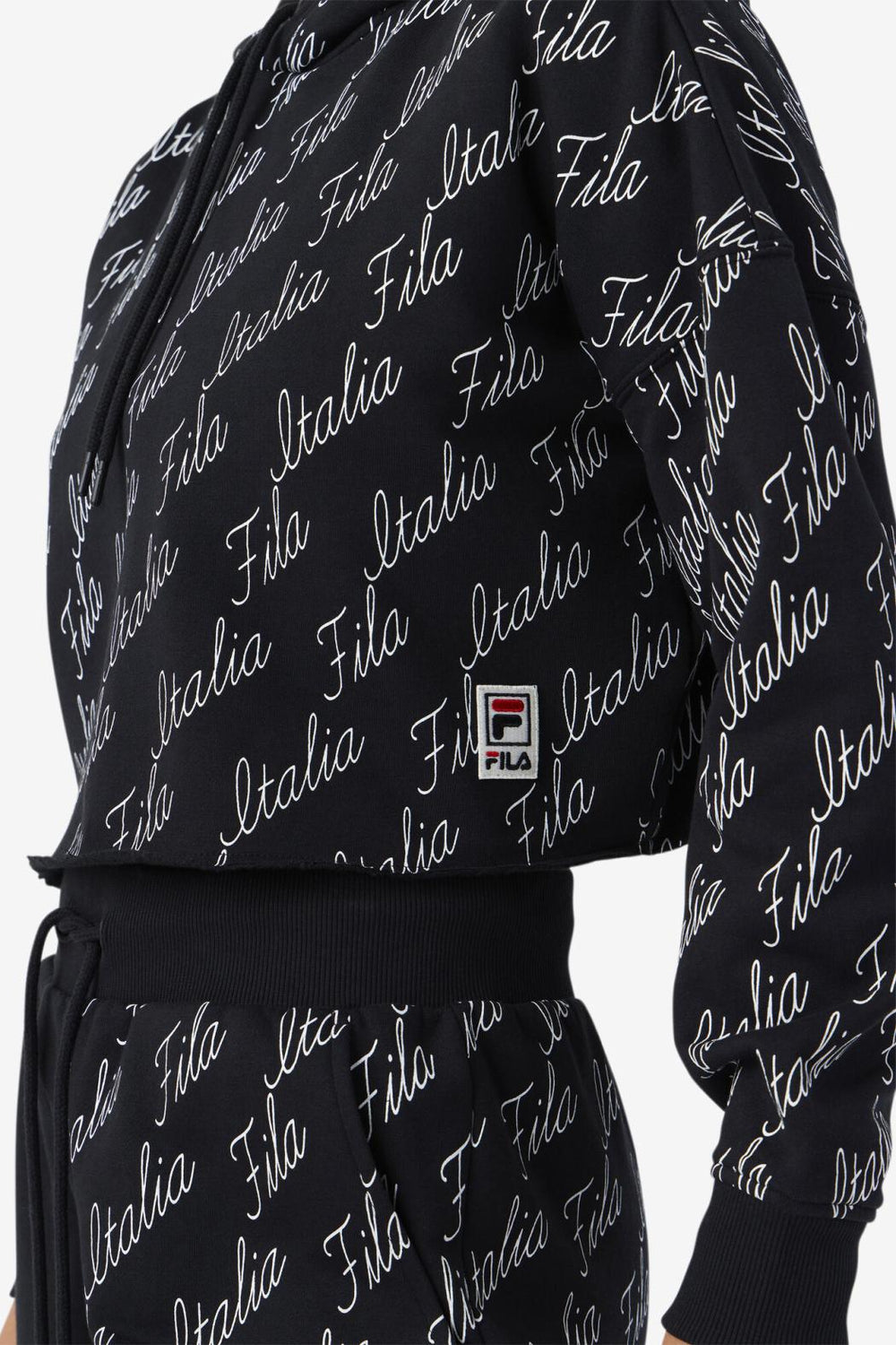 FILA Gianna Hoodie 001 BLACK / GARDENIA | Women Sweatsuits &amp; Tracksuits