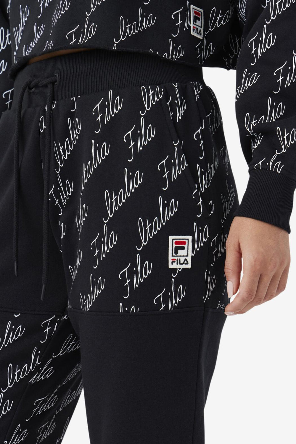 FILA Gianna Jogger 001 BLACK / GARDENIA | Women Shorts &amp; Pants