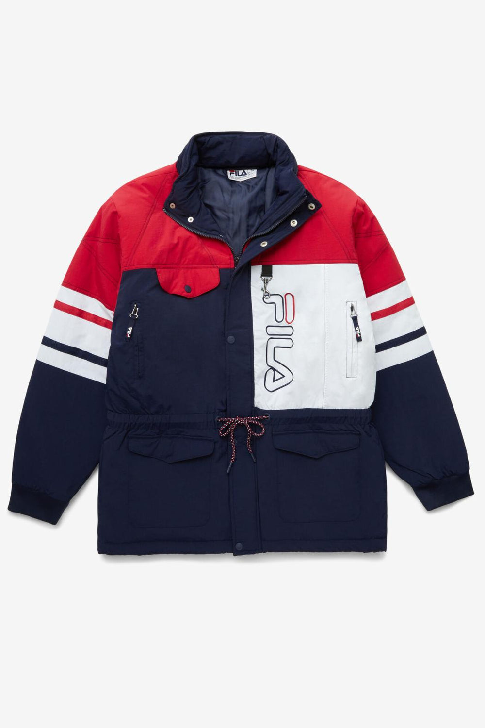 FILA Golia Parka Jacket 410 PEACOAT / RED / WHITE | Men Sweaters &amp; Outerwear