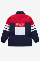 FILA Golia Parka Jacket 410 PEACOAT / RED / WHITE | Men Sweaters &amp; Outerwear