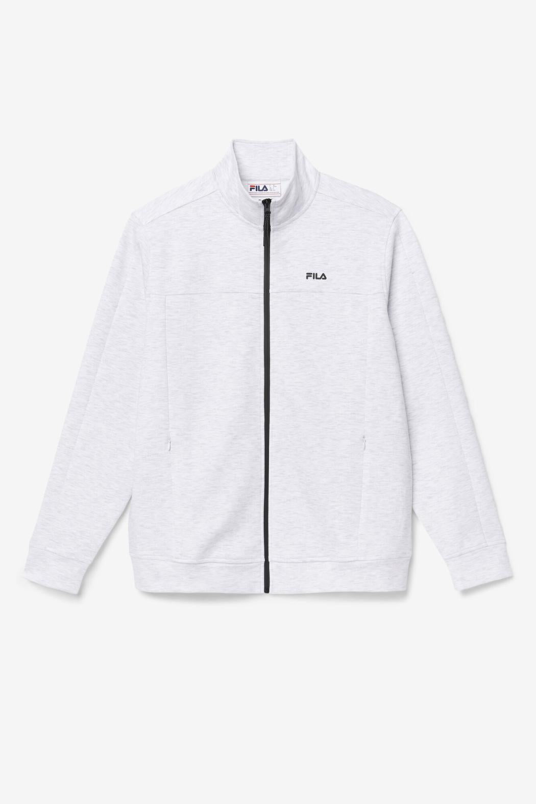 FILA Gonal Zip Jacket 078 BLEACHED MARL / BLACK | Men Sweaters &amp; Outerwear