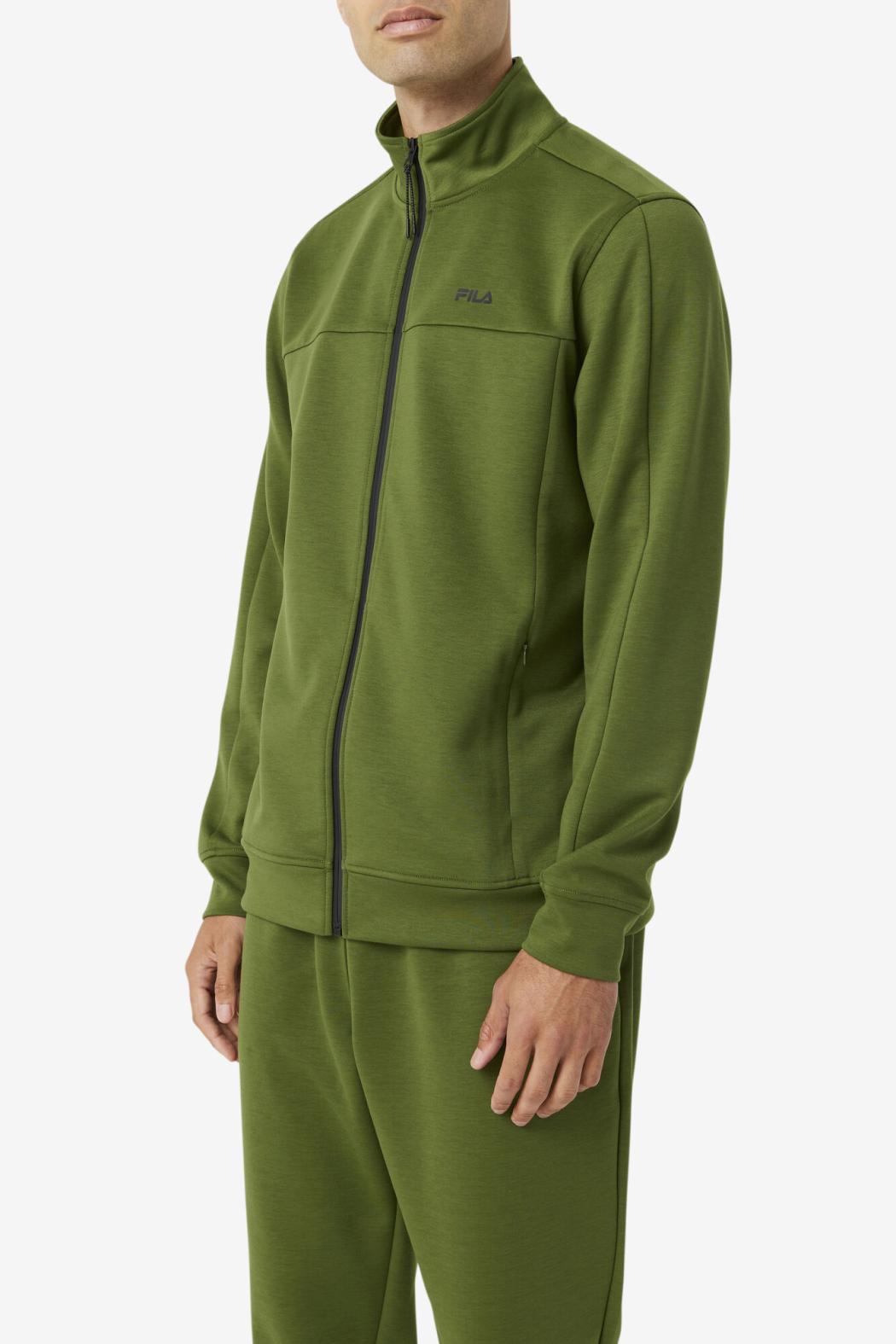 FILA Gonal Zip Jacket 303 CHIVE / BLACK | Men Sweaters &amp; Outerwear