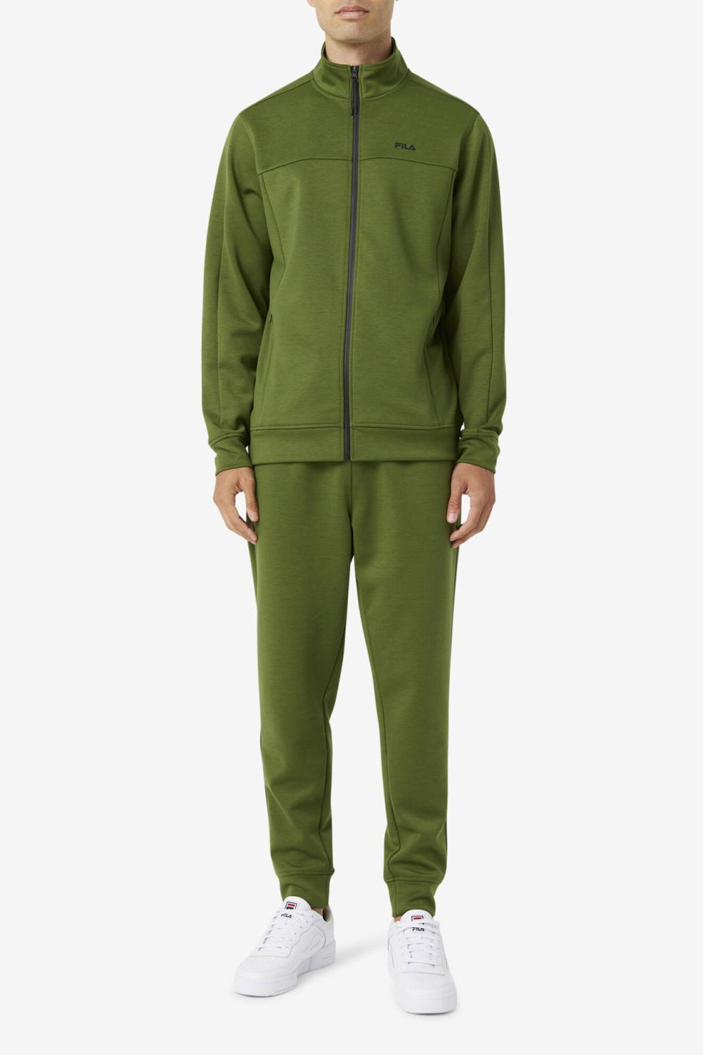 FILA Gonal Zip Jacket 303 CHIVE / BLACK | Men Sweaters &amp; Outerwear