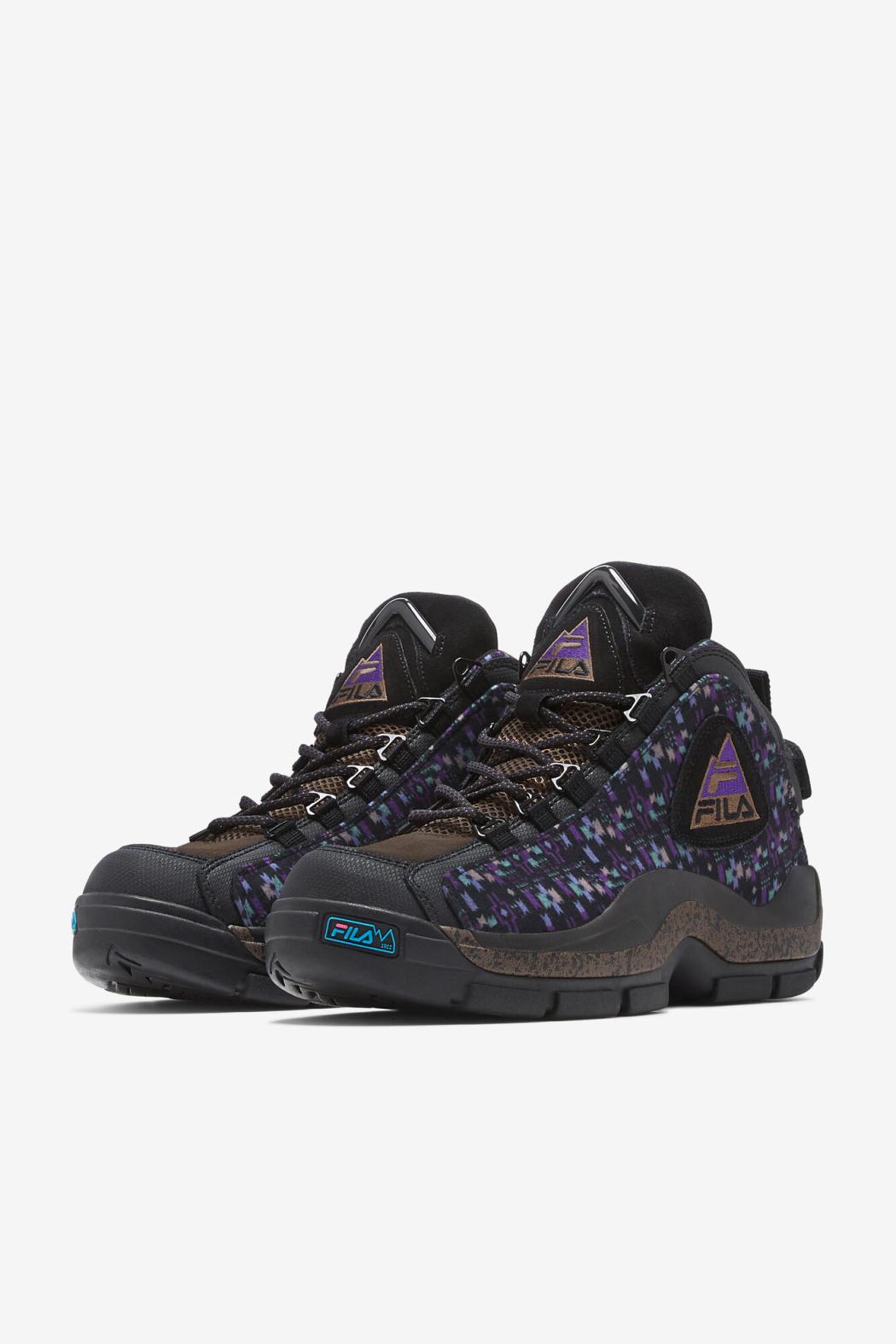 FILA Grant Hill 2 Outdoor 972 BLACK / PINECONE / ELECTRIC PURPLE | Men Boots