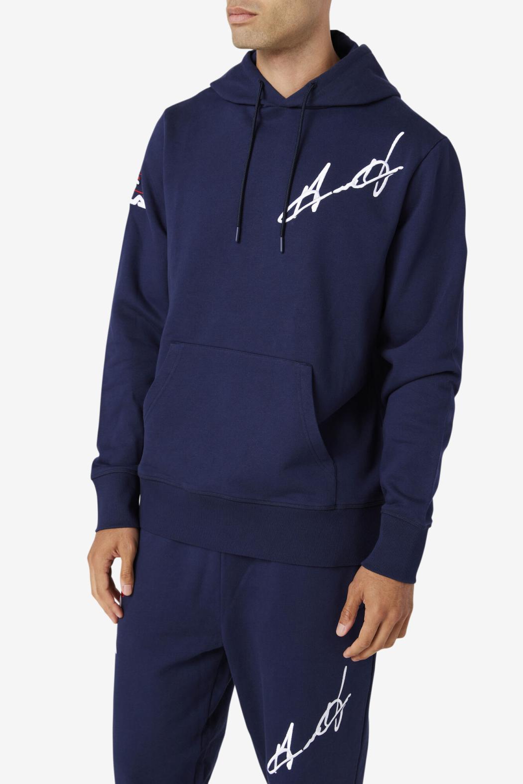 FILA Grant Hill Lazarus Hoodie 410 NAVY | Men Sweatshirts &amp; Hoodies