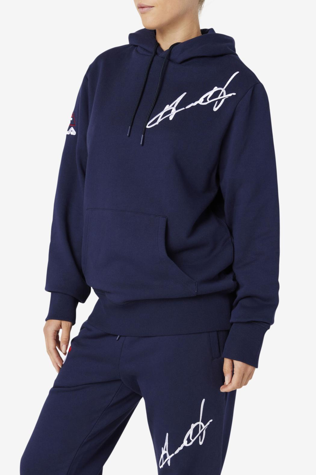 FILA Grant Hill Lazarus Hoodie 410 NAVY | Men Sweatshirts &amp; Hoodies
