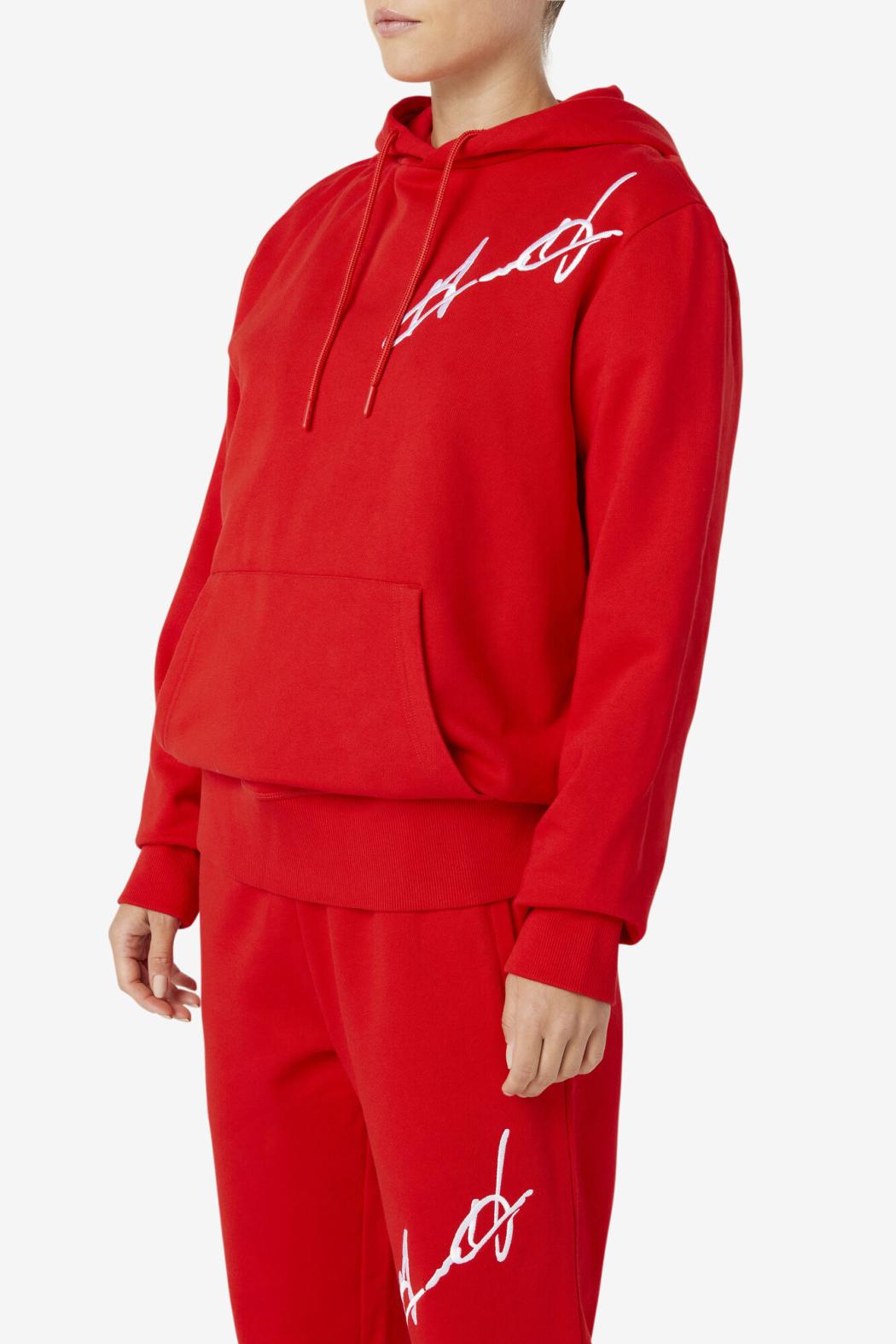 FILA Grant Hill Lazarus Hoodie 620 RED | Men Sweatshirts &amp; Hoodies