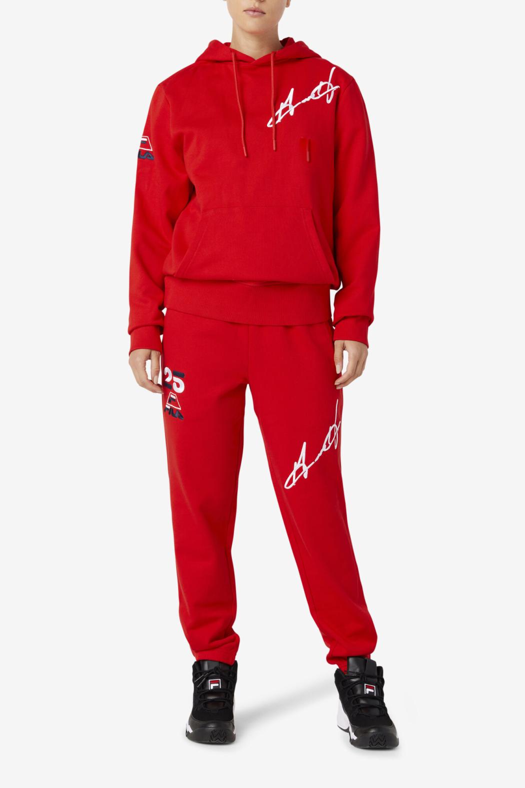 FILA Grant Hill Lazarus Hoodie 620 RED | Men Sweatshirts &amp; Hoodies