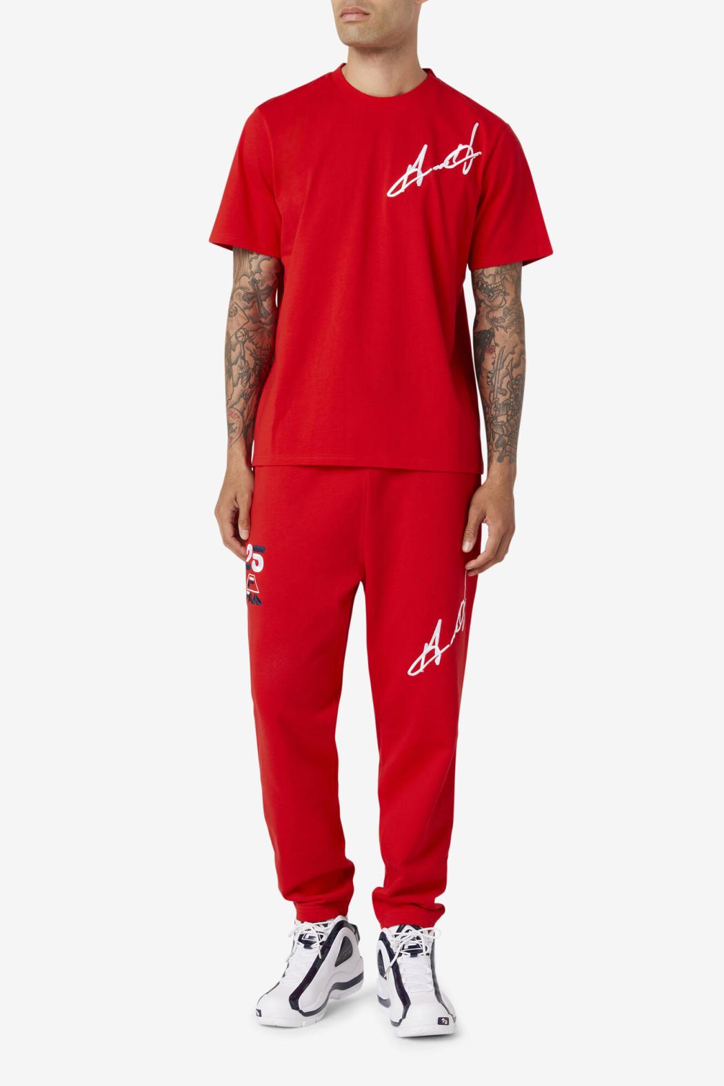 FILA Grant Hill Orson Pant 620 RED | Men Pants &amp; Shorts