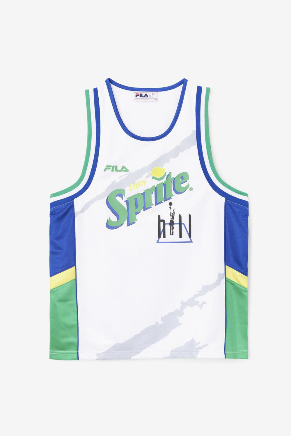 FILA Grant Hill X Sprite Tank 100 WHITE / MAZARINE BLUE / JELLY BEAN / GOLDEN KIWI | Men Tops
