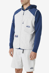 FILA Hansi Vest 149 PUMICE STONE / FRENCH NAVY / CHERRY TOMATO | Men Sweaters &amp; Outerwear