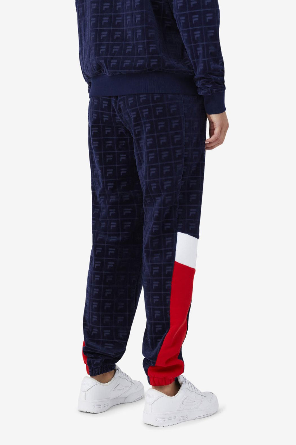 FILA Helen Velour Jogger 410 FILA NAVY / FILA RED / WHITE | Women Shorts &amp; Pants