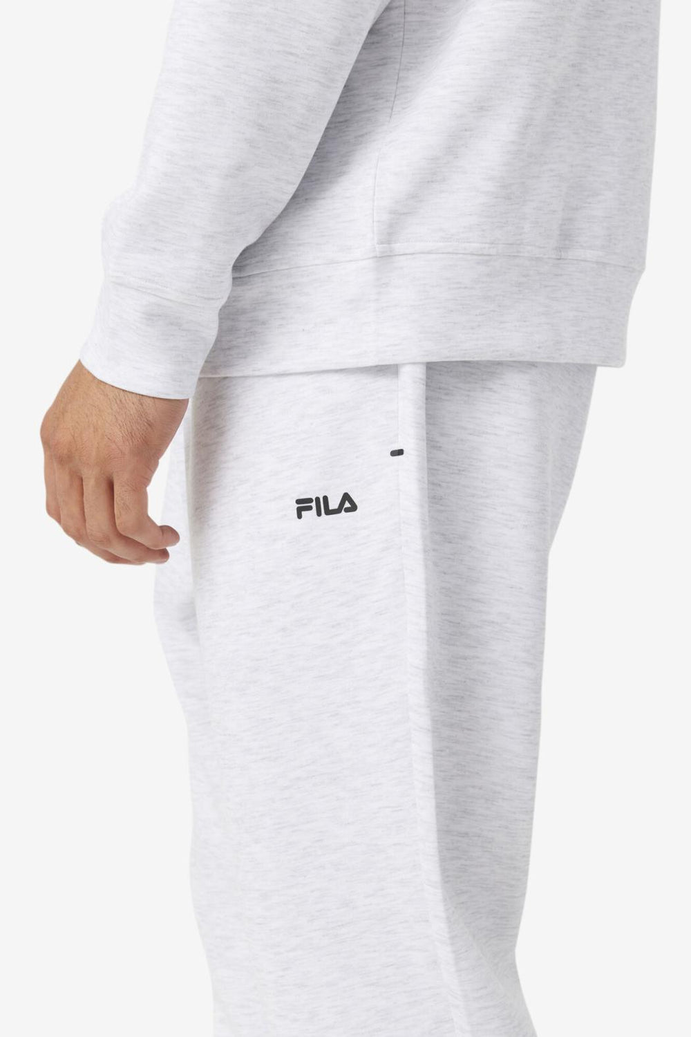 FILA Himmat Jogger 078 BLEACHED MARL / BLACK | Men Pants &amp; Shorts