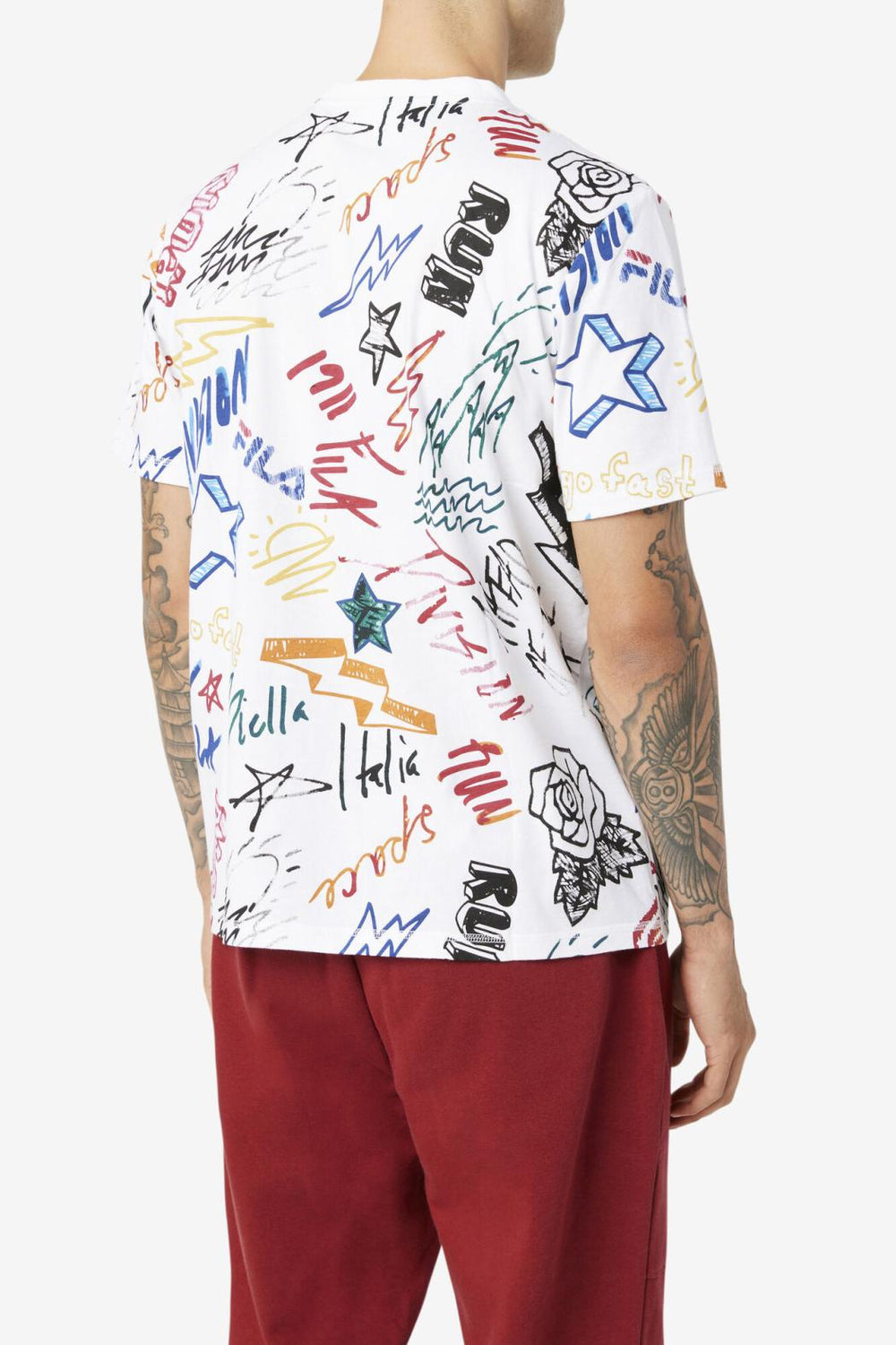 FILA Hiransh Tee 100 WHITE | Men Tops